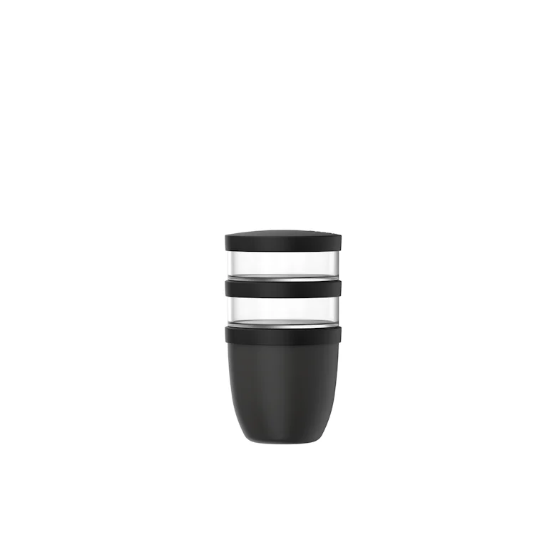 Mepal ellipse lunchpot 3-delig 500 ml + 2x 200 ml nordic black