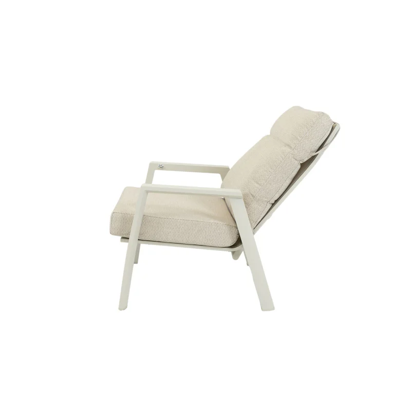 Qopps Exome loungetuinstoel gasveer verstelbaar latte light