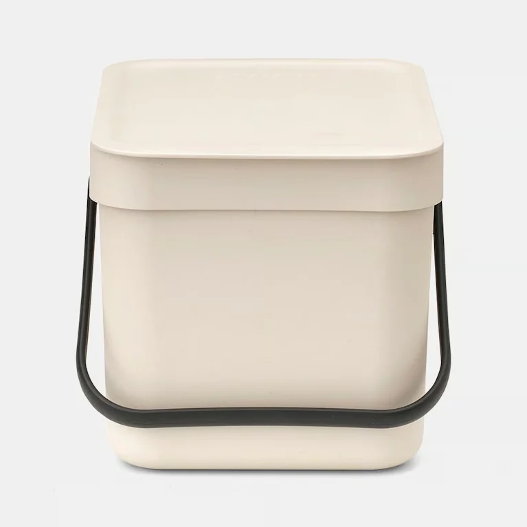 Brabantia Sort & Go afvalemmer 6 liter soft beige