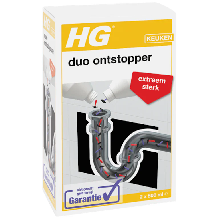 HG duo ontstopper 2 x 500 ml
