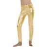 Legging metallic goud