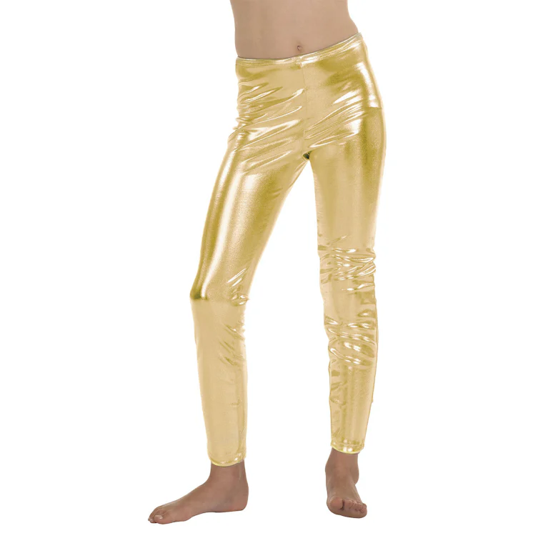 Legging metallic goud