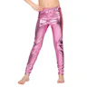 Legging metallic roze