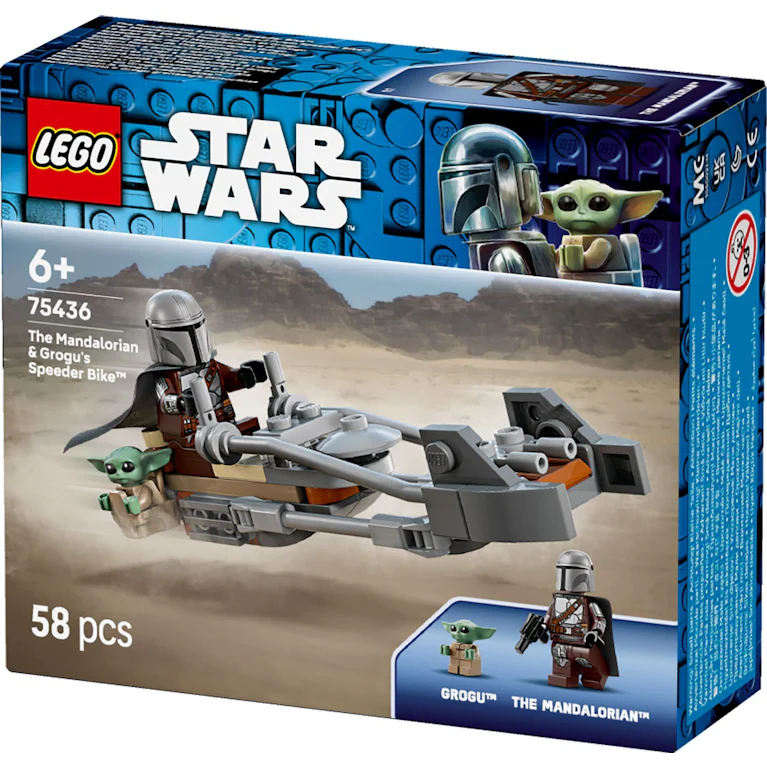 LEGO® Star Wars 75436 De Mandaloriaan en Grogu op hun Speeder Bike