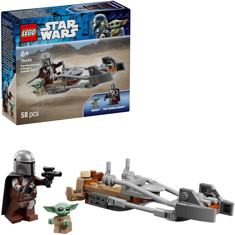 LEGO® Star Wars 75436 De Mandaloriaan en Grogu op hun Speeder Bike