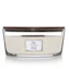 WoodWick white teak ellipse candle