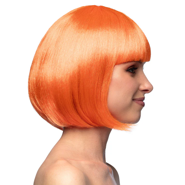 Pruik Cabaret oranje