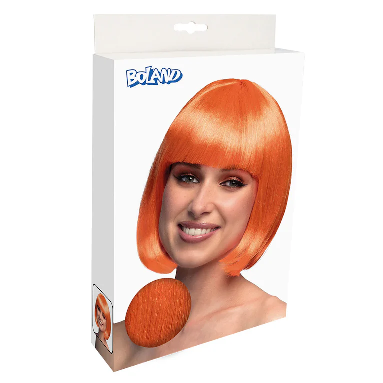 Pruik Cabaret oranje