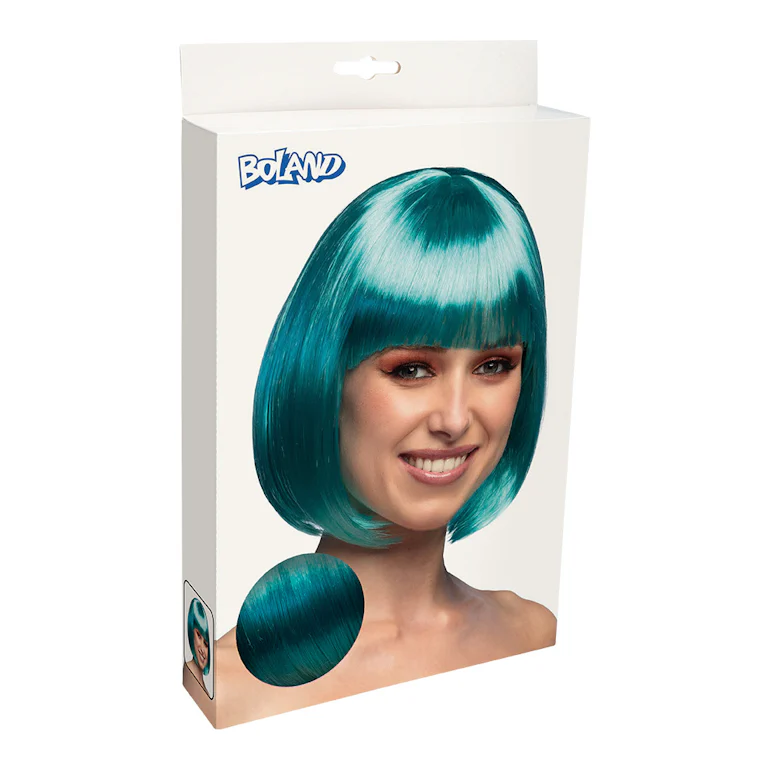 Pruik Cabaret turquoise