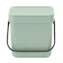 Brabantia Sort & Go afvalemmer 3 liter jade green
