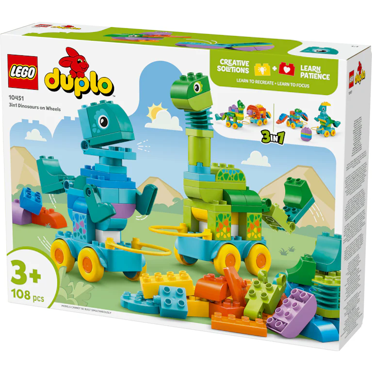 LEGO® DUPLO 10451 dino's op wielen 3 in 1 set