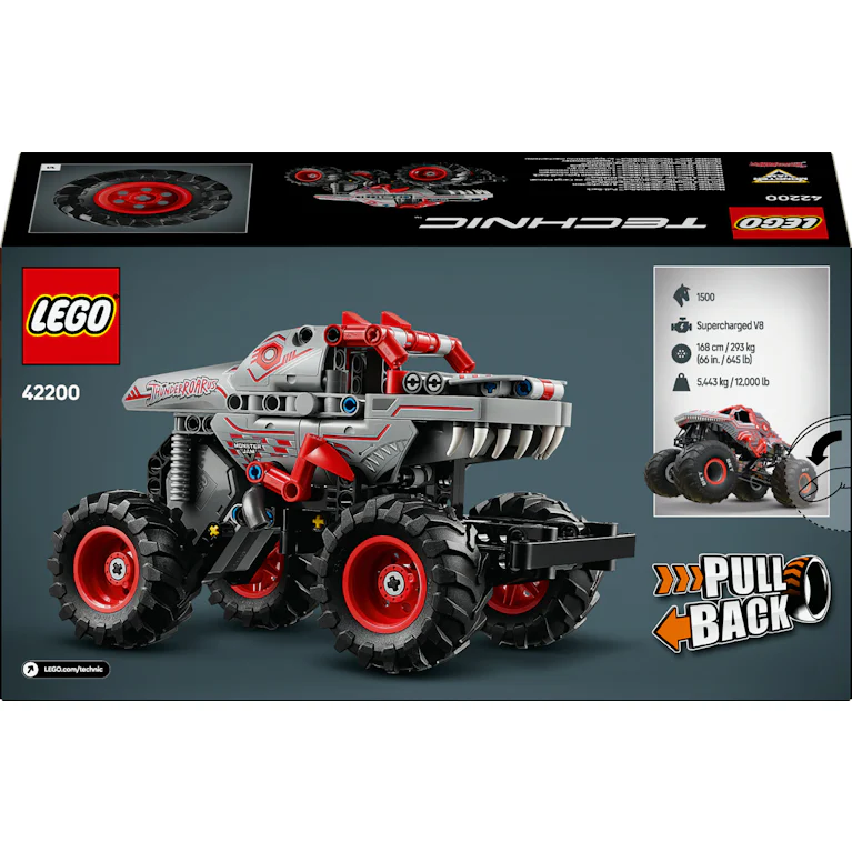 LEGO® Technic 42200 Monster Jam™ ThunderROARus™ pull-back