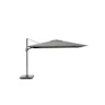 Platinum Challenger zweefparasol T2 premium 2.60x3.50 Antraciet frame Manhattan licht grijs doek
