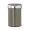 Brabantia touch bin wandafvalemmer 3 liter platinum