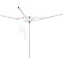 Brabantia topspinner droogmolen met metalen grondanker 40 meter metallic grey