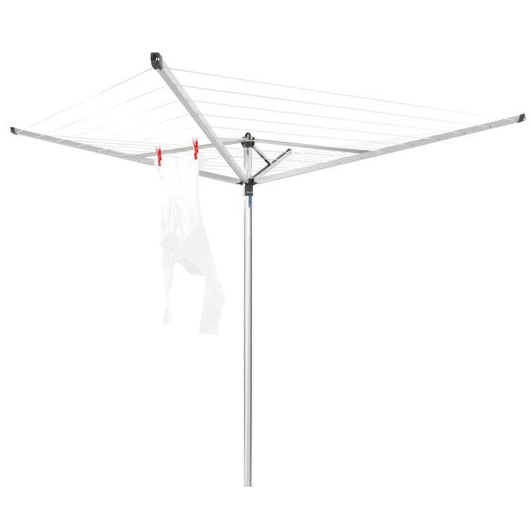 Brabantia topspinner droogmolen met metalen grondanker 40 meter metallic grey