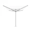 Brabantia topspinner droogmolen met metalen grondanker 60 meter metallic grey