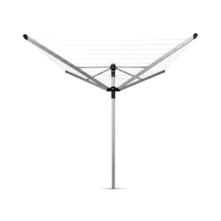 Brabantia lift-o-matic advance droogmolen 50 m met beschermhoes en wasknijpertas metallic grey