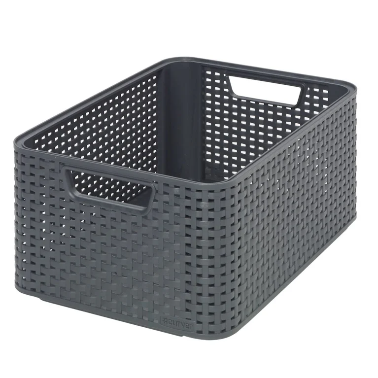 Curver style mandje M 18 liter antraciet