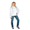 Dames Ruche Blouse Wit