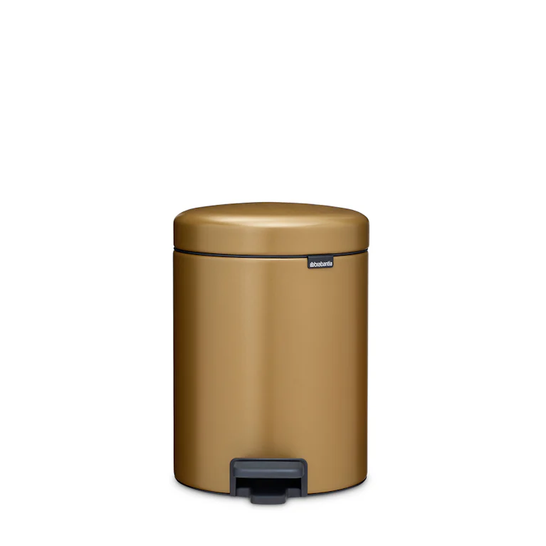 Brabantia pedaalemmer NewIcon 5 liter warm brass
